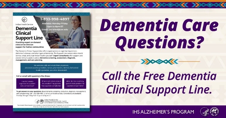 Dementia Care Questions? Call the Free Dementia Clinical Support Line.