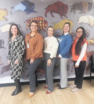 Members of the IHS Elder Health Team with partners from the Oklahoma City Indian Clinic and First Nations Community Healthsource gathered during February site visits to strengthen collaboration around dementia care.
