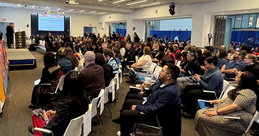 Staff and officials gather on March 27 during the IHS Director’s Awards Ceremony. 